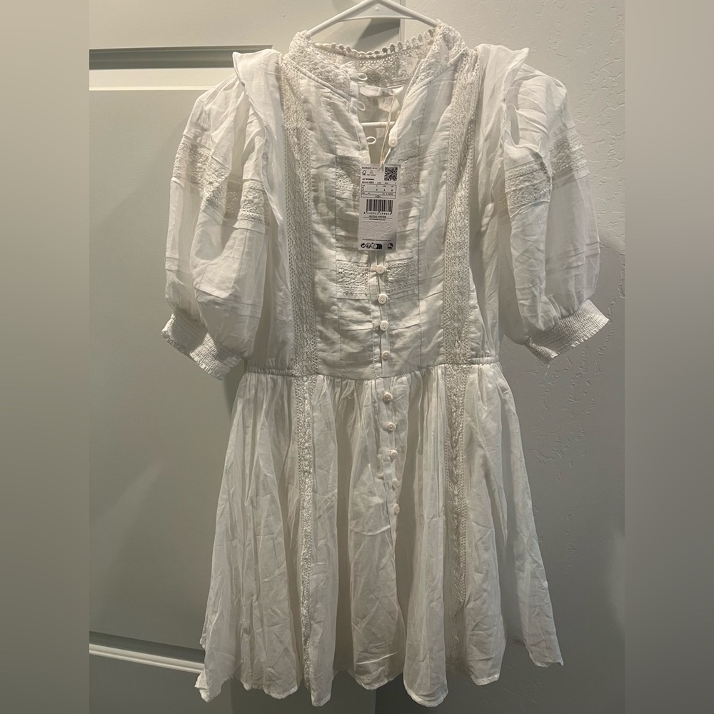 Mango White Dress